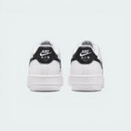 Rear view focusing on the black heel tab with the white "Nike Air" embroidered branding.