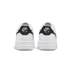 Rear view focusing on the black heel tab with the white "Nike Air" embroidered branding.