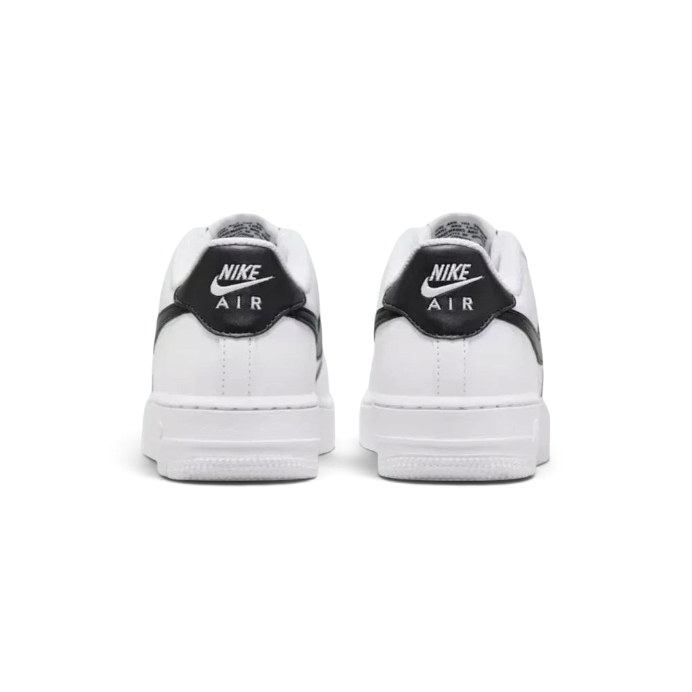 Rear view focusing on the black heel tab with the white "Nike Air" embroidered branding.