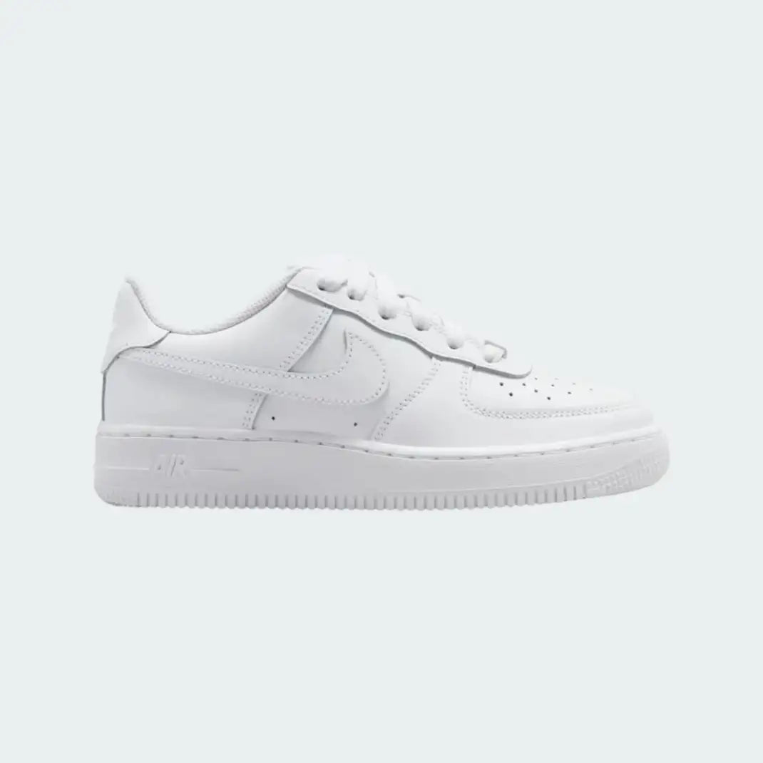 Nike Air Force 1 Leather Kids White Trainers FV5951 111
