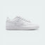 Highlights the clean, low-cut silhouette and the iconic stitched leather overlays.