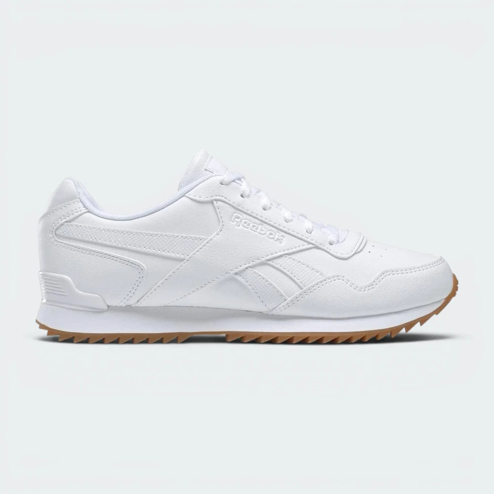 Highlights the high-velocity white design lines and the professional depth of the ripple gum sole.
