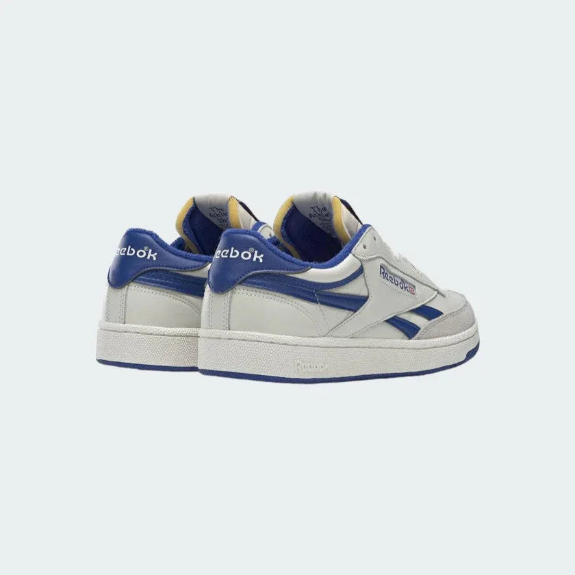 Back view of Reebok Club C Revenge Vintage Men's shoes with Reebok logo on heel tab