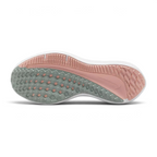 View of the outsole of the Nike Air Winflo 10 Women's green running shoes, showing the durable rubber tread pattern for road traction.