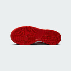 Nike Dunk Low Valentine's Juniors Trainers FZ3548-612 outsole with red rubber and classic traction pattern