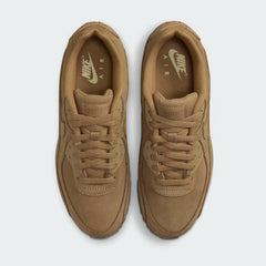 Nike Air Max 90 Premium TRK3 Men's Trainers FZ5102-299 top view showing suede overlays and lace setup