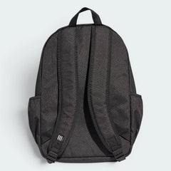 Focusing on the clean back panel and the professional finish of the adjustable shoulder straps.