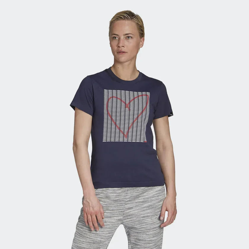 tradesports.co.uk Adidas Women's Adi Heart Training Tee GD4997 Main image