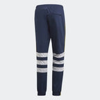 Adidas Arsenal 91-93 Track Pants Men's in collegiate navy, back view showcasing the plain design and ribbed cuffs (or zippered cuffs).