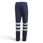 Adidas Arsenal 91-93 Track Pants Men's in collegiate navy, back view showcasing the plain design and ribbed cuffs (or zippered cuffs).