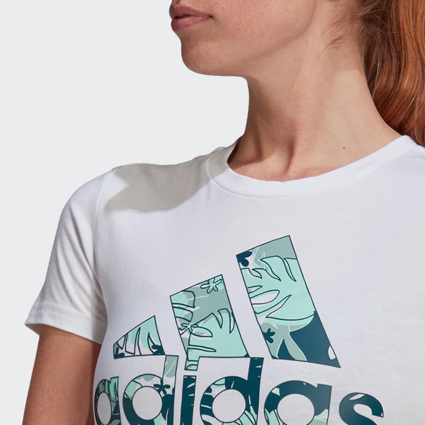 tradesports.co.uk Adidas Women's Tropical Graphic T-Shirt GL6845
