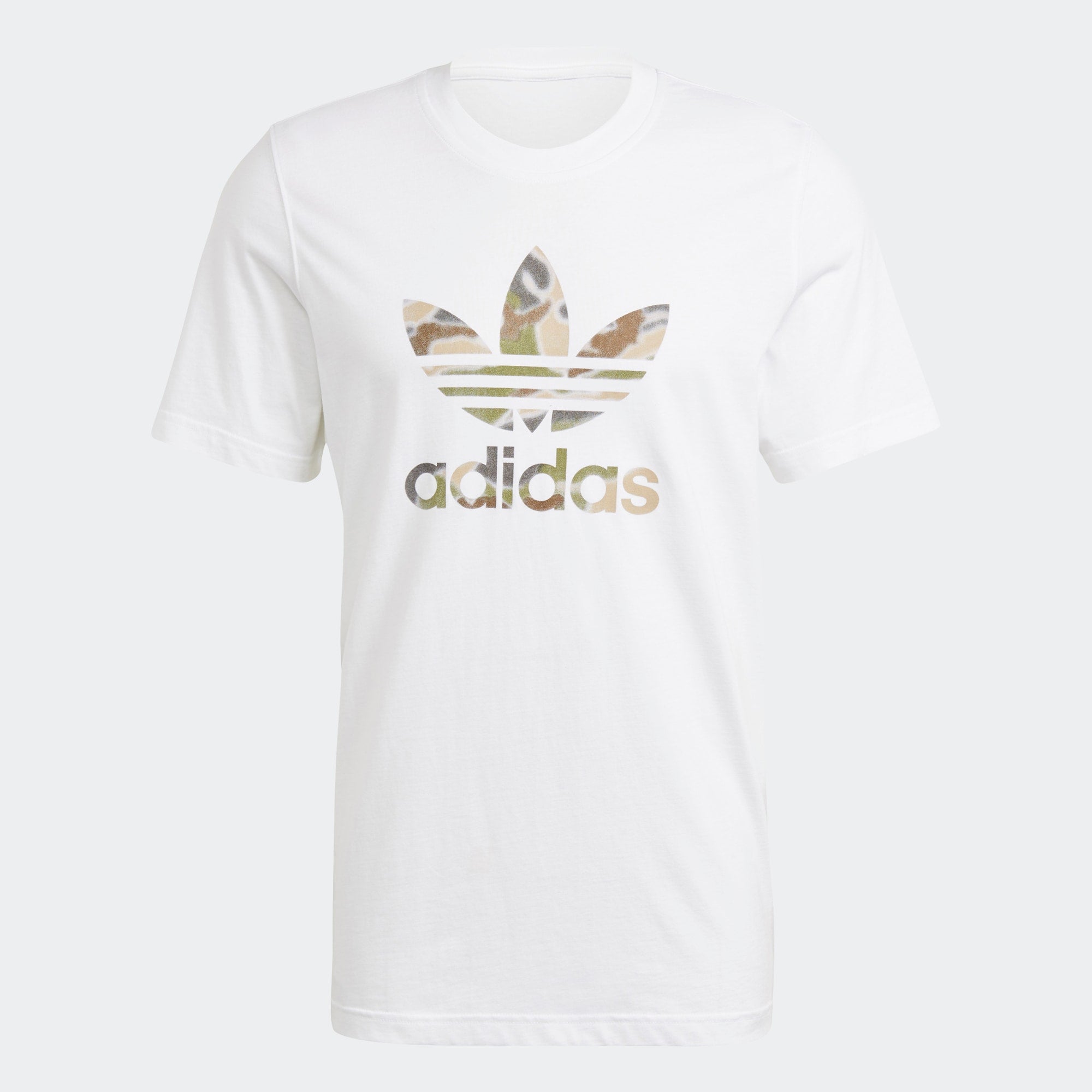 Highlights the high-velocity sweep of the central graphic print, showing the professional, clean texture of the white fine knit cotton body and the sharp contrast of the multi-colour spray-paint styling across the chest.