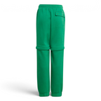 adidas x LEGO Kids' Fleece Track Pants GN6803 back view showing elastic waistband and rear panel