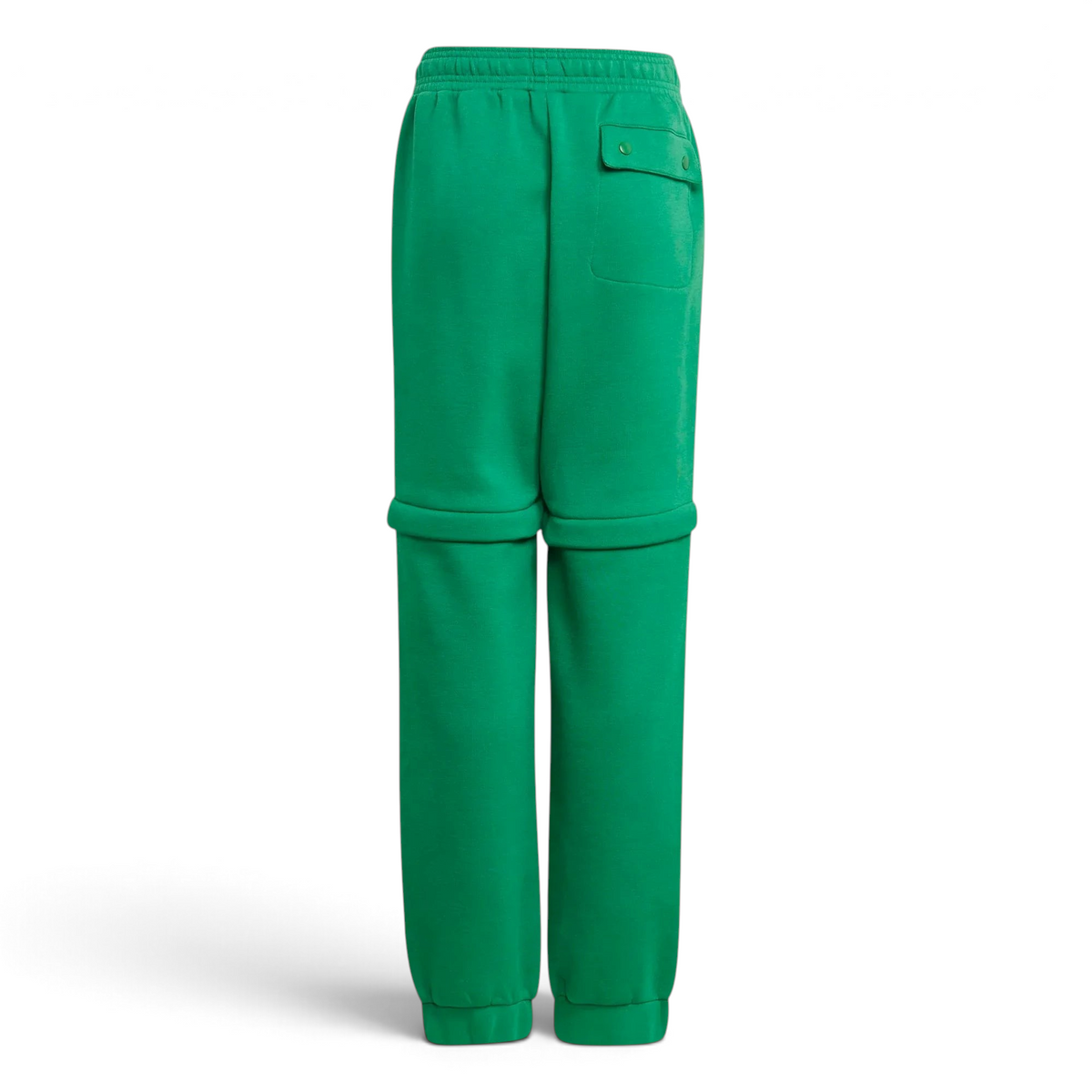 adidas x LEGO Kids' Fleece Track Pants GN6803 back view showing elastic waistband and rear panel