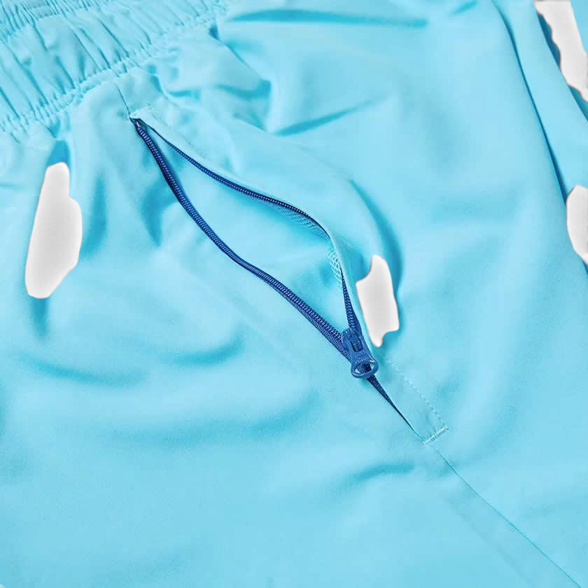 Close-up of adidas Adiplore 2.0 Woven Shorts GP1124 zipped pockets