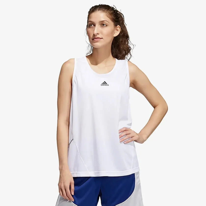 Adidas Women's 365 Basketball 'Indefinable' Tank Top White GS2676