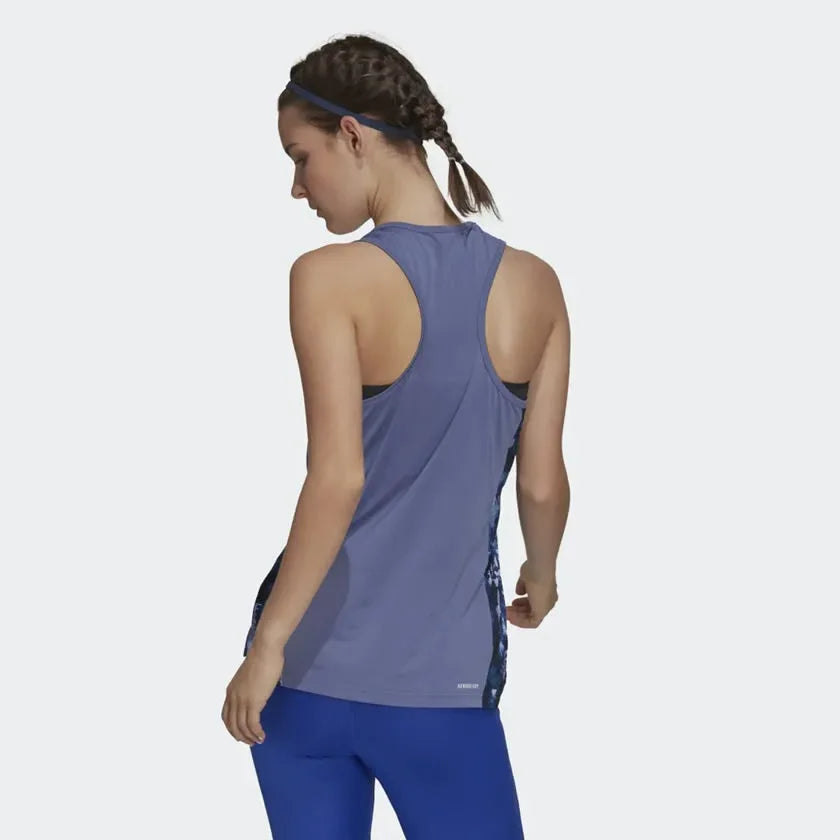Adidas Women's Aeroready D2M Techfit Racerback Tank Top Violet GS6342