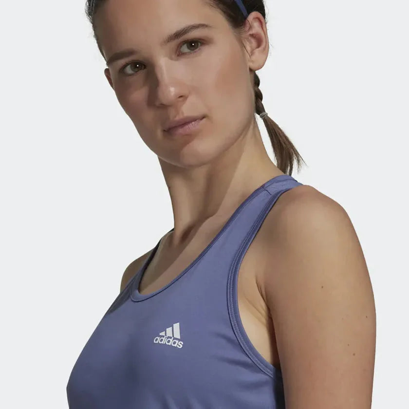 Adidas Women's Aeroready D2M Techfit Racerback Tank Top Violet GS6342