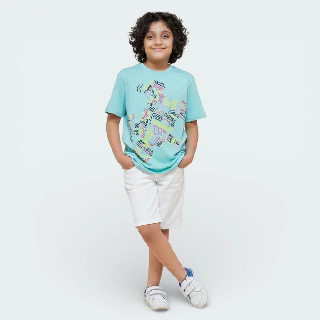 Adidas x LEGO® Classic Graphic T-Shirt Semi Mint Rush GU8902 15-16 Years