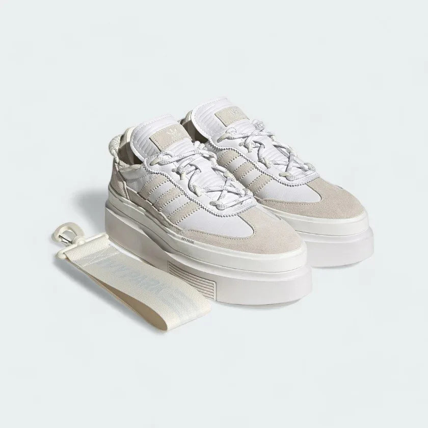 Angled side view of Adidas x Ivy Park Super Sleek 72 Women's shoes showing chunky sole and panel details