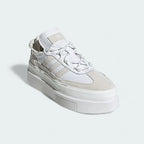 Top-down view of Adidas x Ivy Park Super Sleek 72 Women's sneakers highlighting laces and Ivy Park branding