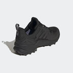 adidas Terrex Swift R3 Gore-Tex Men's Trail Shoes GY6765 back view showing heel pull tab, collar padding, and stabilising heel structure