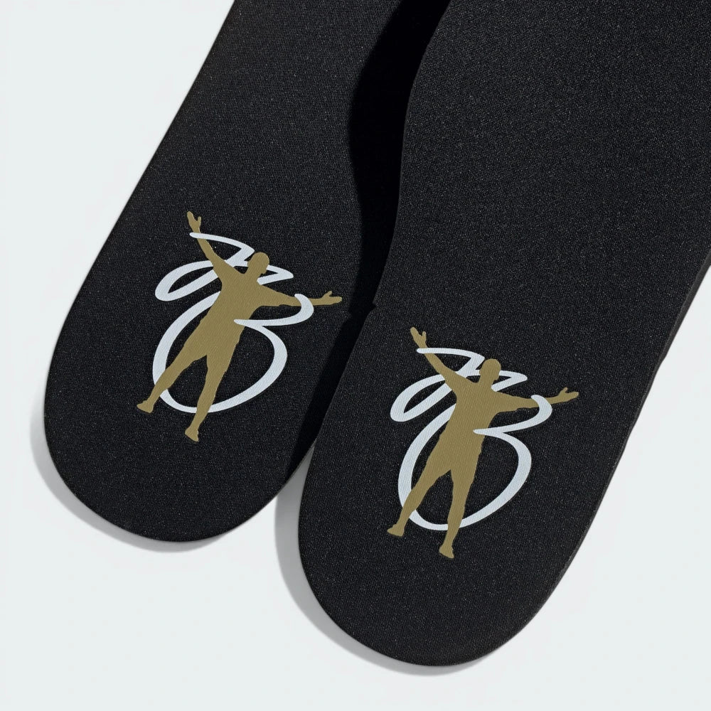 The insoles featuring the JB logo