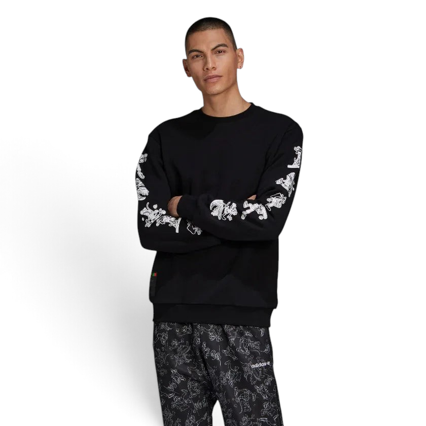 tradesports.co.uk Adidas Originals Men's Goofy Crew Sweatshirt - Black
