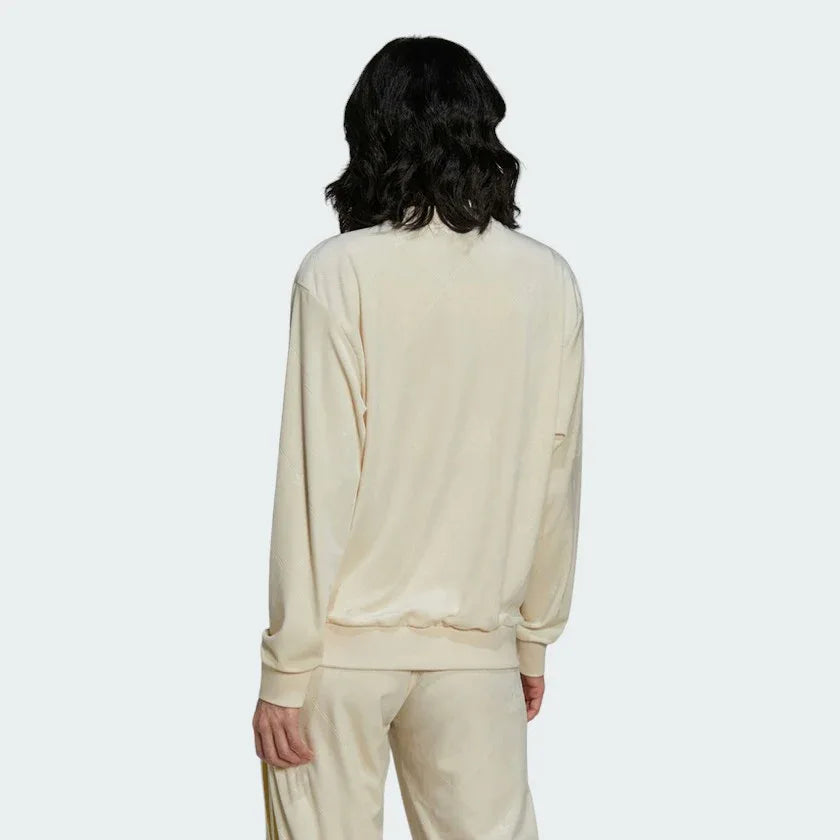 adidas Originals Women's Monogram Velvet Sweater Wonder White H18044 Secondary image