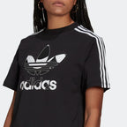 tradesports.co.uk Adidas Women's Marimekko Trefoil Print Infill Tee Dress H20487