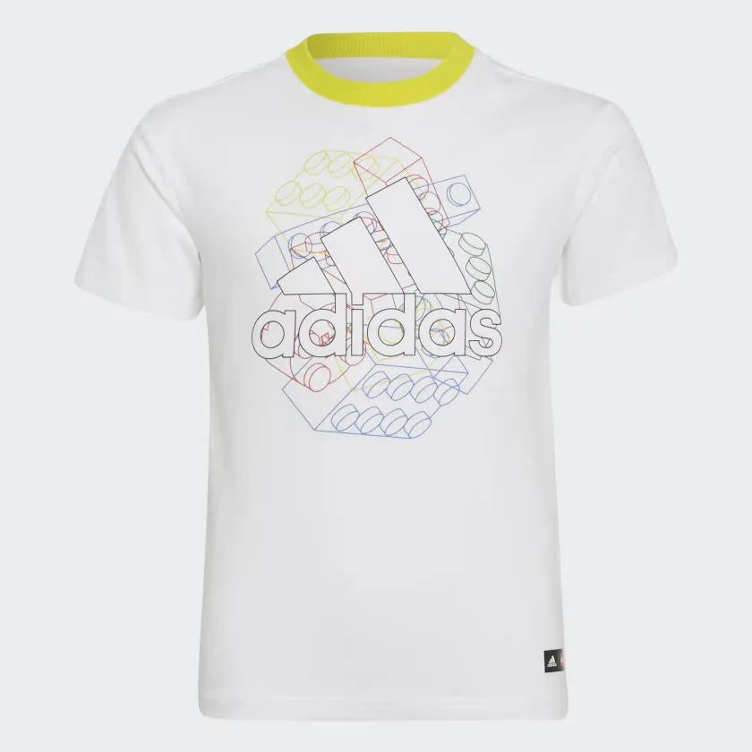 Adidas x LEGO® Juniors' Graphic T-Shirt - White / Yellow H65348 Secondary image