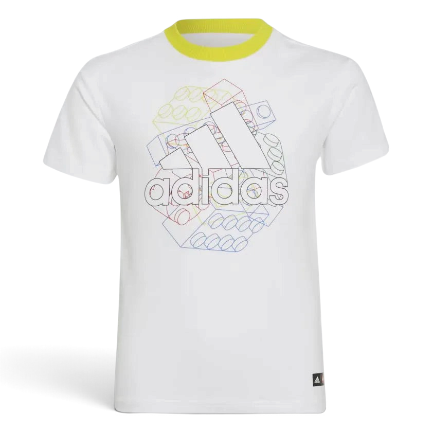 Adidas x LEGO® Juniors' Graphic T-Shirt - White / Yellow H65348 Secondary image
