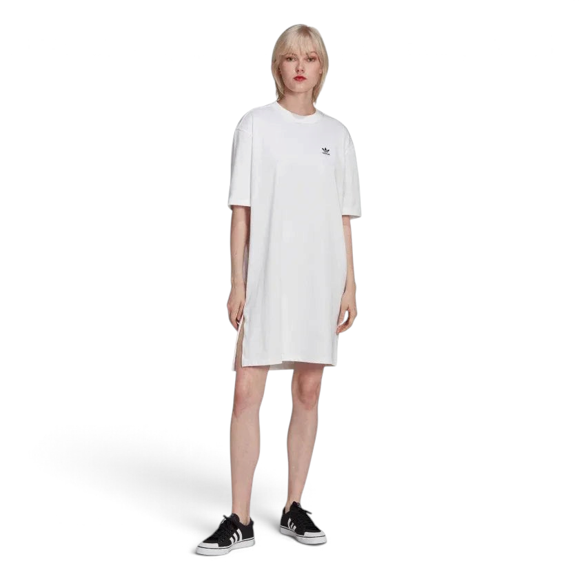 tradesports.co.uk Adidas Women's adicolor Big Trefoil Tee Dress HC2034