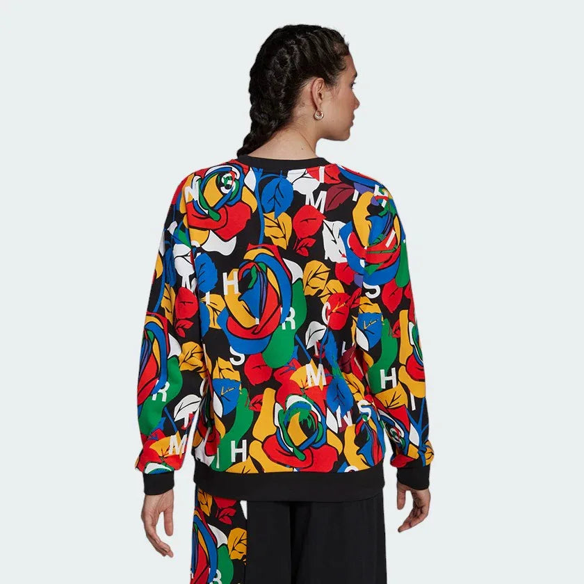 adidas Originals X Rich Mnisi Women's Pop Art Rose Sweater HC4469 Secondary image