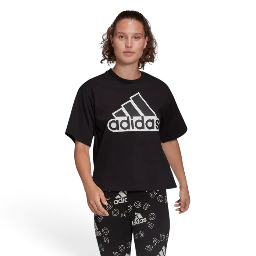 tradesports.co.uk Adidas Women's Essentials Logo Boxy T-Shirt HC9189