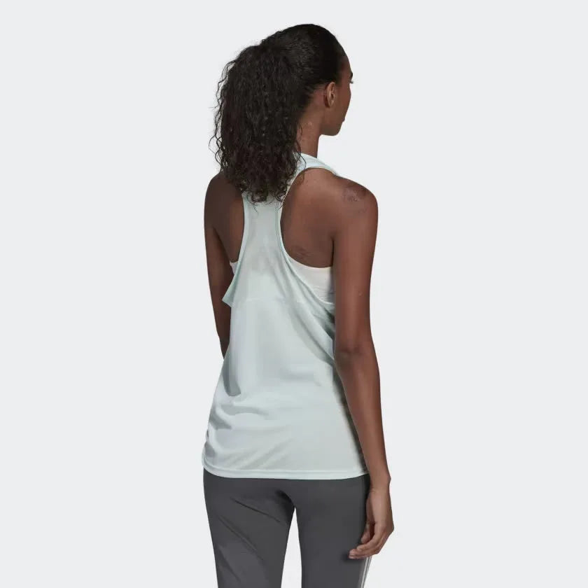 Adidas Women's AEROREADY Mesh Back Tank Top Ice Mint HE6705 Secondary image