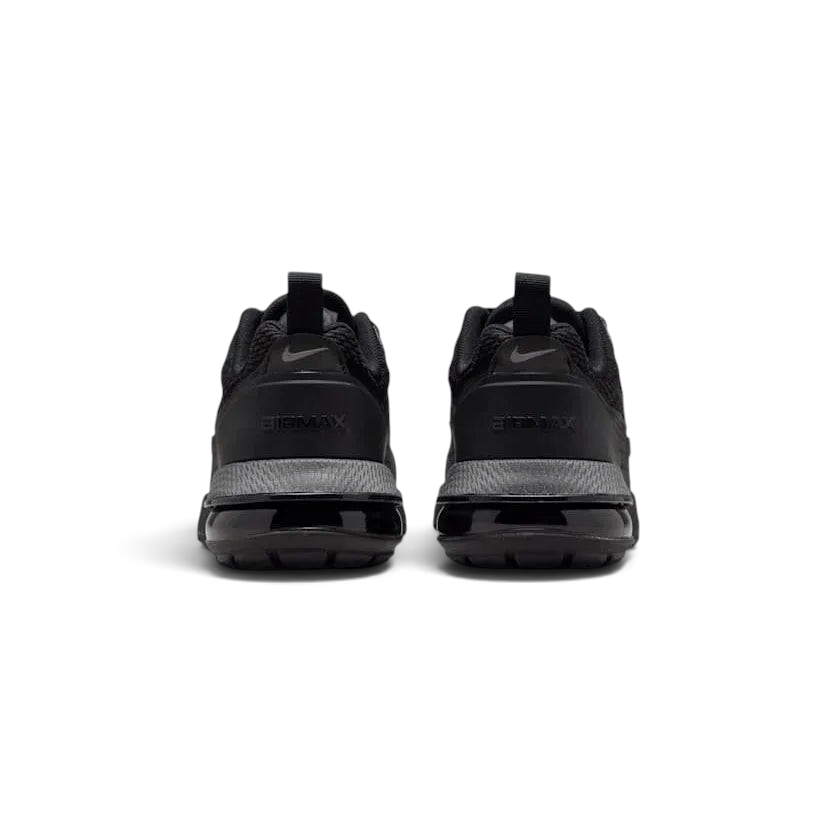 Rear view of the Nike Air Max Pulse Juniors' trainers, focusing on the prominent Max Air unit and heel branding.