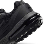 Detailed zoom on the outsole and midsole of the Nike Air Max Pulse Juniors' trainers, highlighting the unique point-loaded Max Air cushioning system and rubber outsole.