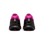 Focuses on the contoured shape of the structured rear heel counter, highlighting the crisp new Nike Air Max Dn badge stamped cleanly onto the spine.