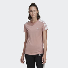 tradesports.co.uk Adidas Women's Slim Fit 3 Stripe T-Shirt HF7236