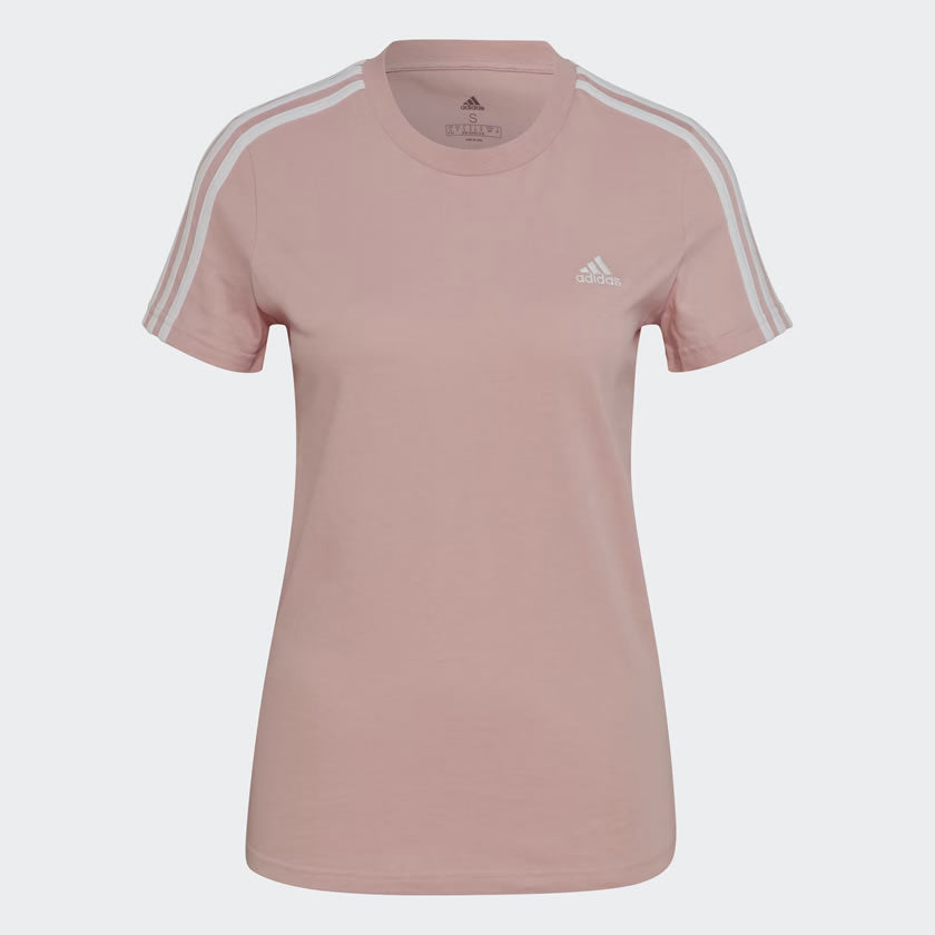tradesports.co.uk Adidas Women's Slim Fit 3 Stripe T-Shirt HF7236