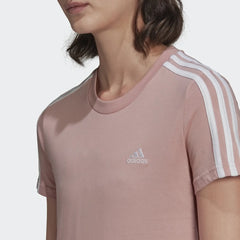 tradesports.co.uk Adidas Women's Slim Fit 3 Stripe T-Shirt HF7236