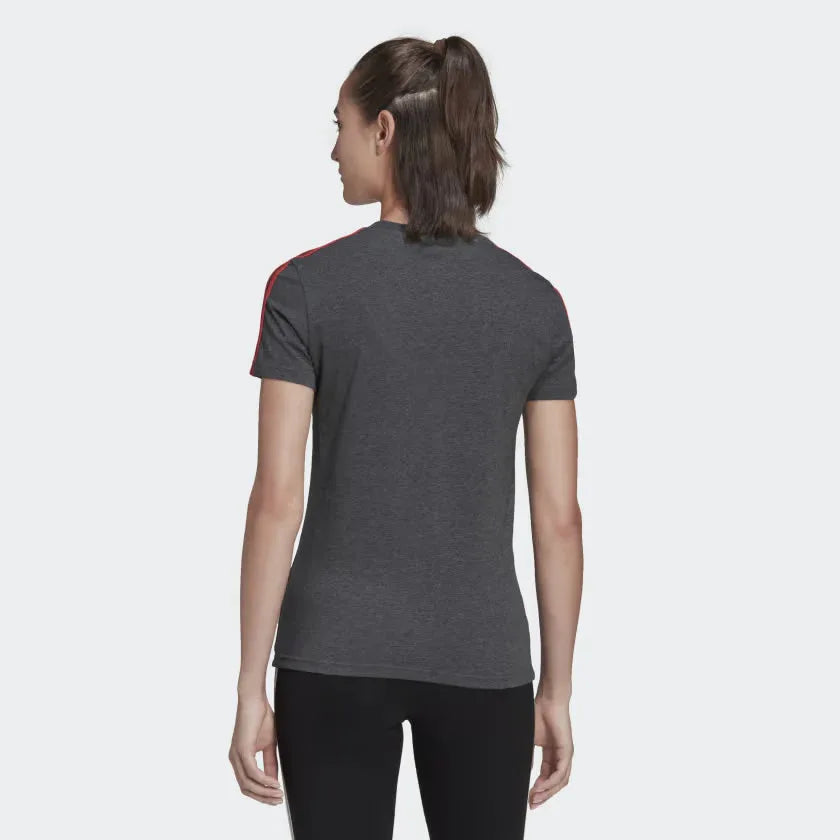 tradesports.co.uk Adidas Women's Slim Fit 3 Stripe T-Shirt HF7237