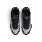 Looking down at the classic lacing system, the sculpted mesh upper, and the reflective accents on the tongue.