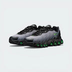 Emphasising the low-profile silhouette and the breathable "slashed" mesh panels on the lateral sides.