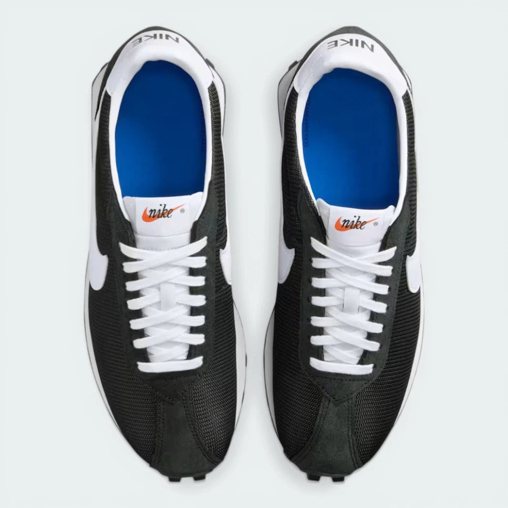 Top-down view of the trainers, highlighting the breathable mesh toe box and the heritage lacing system.