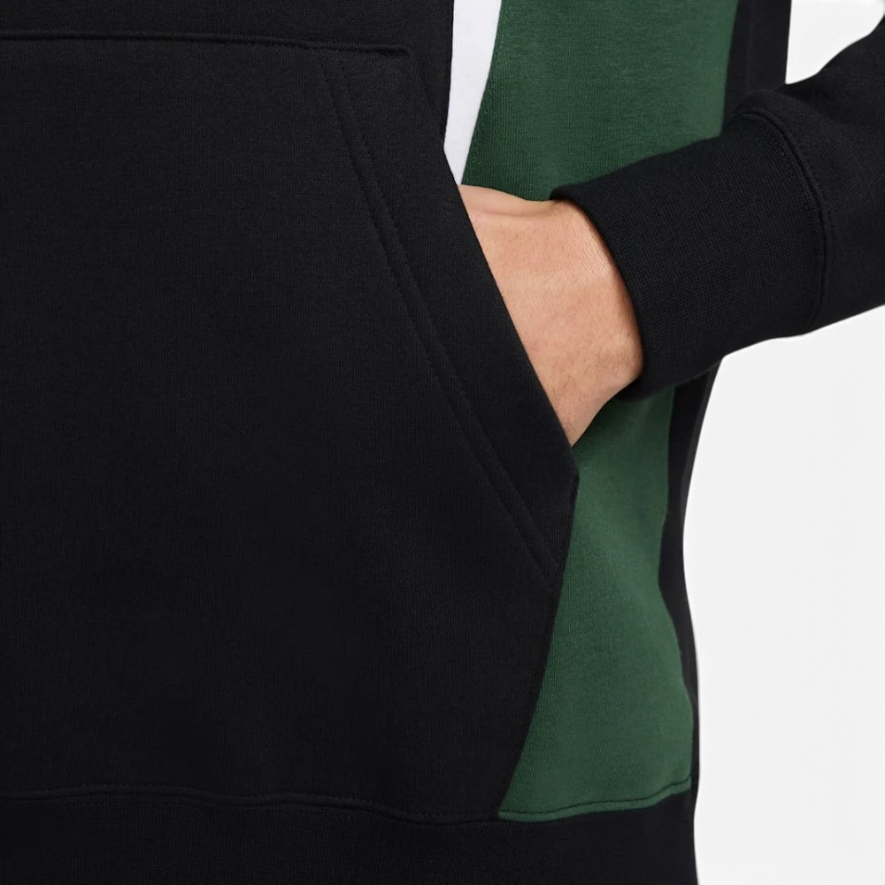 Highlighting the texture of the ribbed cuffs and the quality of the heavy-duty drawcords.