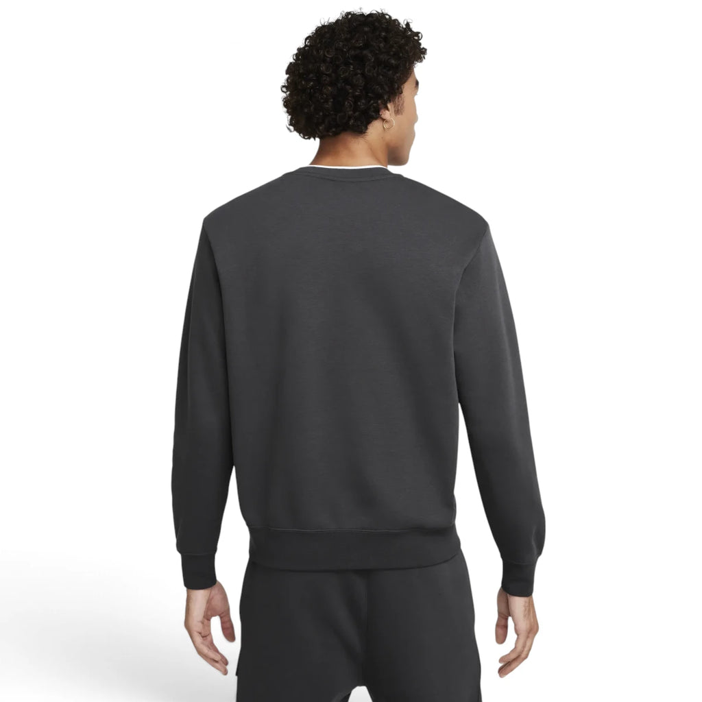 View from Behind Looking at the Rear: Rear-facing perspective focusing on the clean, unbranded anthracite back panel, smooth upper yoke seams, and curved ribbed hemline.