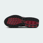 Nike Air Max DN Men's Black Trainers HM0708-002 outsole with sculpted tread and visible air pods under heel and forefoot