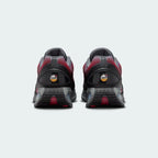 Nike Air Max DN Men's Black Trainers HM0708-002 back view showing heel tab, Nike Air branding, and exposed cushioning system